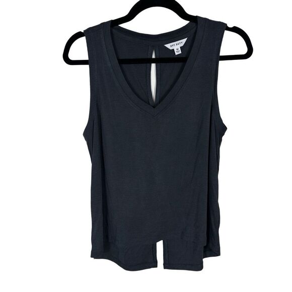 BB Dakota dark grey lawanda open back tank - size m - Picture 1 of 10